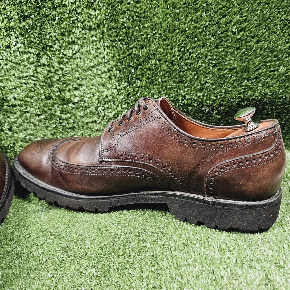 Allen Edmonds 'Tate' Brown Leather Wingtip Oxfords Dress Shoes Mens Size 13 D